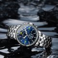 Men's watch quartz watch alloy fashion trend watch luminous calendar three-hand model
