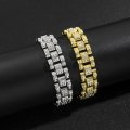 Hiphop full diamond domineering heavy industry bracelet 16mm men's hip-hop jewelry personality all-match tank bracelet bracelet