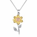 Popular sunflower necklace, women's bracelet, sunflower earrings, trendy niche personality