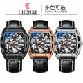 Chenxi barrel-shaped hollow automatic mechanical watch men's luminous manufacturer mechanical watch