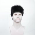 New Men's Short Hair Fluffy Burr Multi-color Chemical Fiber Wig