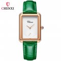 Square watch for women genuine leather belt women's watch thin waterproof watch fashion simple three-pin small square fashion qu