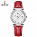 Chenxi new diamond calendar watch for women waterproof quartz watch mother-of-pearl dial watch