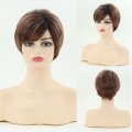 New Women's fashion short Straight Hair Oblique Bangs Temperament short Wave wave Chemical Fiber Wig