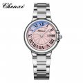 Chenxi Roman Couple Calendar Blue Pink White Steel Waterproof Luminous Classic Spherical Quartz Watch