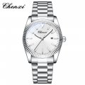 Fashionable steel band men's morning watch calendar luminous waterproof watch quartz watch factory spot wholesale