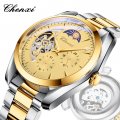 Sun, Moon and Stars Automatic Skeleton Watch Men's Mechanical Watch