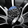Chenxi multifunctional men's watch real three-eye six-pin calendar timing steel belt manufacturer quartz watch