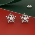 S925 sterling silver needle Christmas series small fresh and sweet temperament earrings