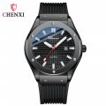 Chenxi new trend fashion men's watch calendar waterproof rivet silicone strap manufacturer quartz watch