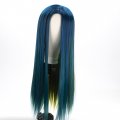 New colorful Long Straight Hair Cosplay Fashion Center Parted Wig