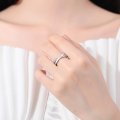 Cross Ring Women's Simple Light Luxurious Micro-Inlaid Zirconia Ring Jewelry