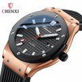 Chenxi new trend fashion men's watch calendar waterproof rivet silicone strap manufacturer quartz watch