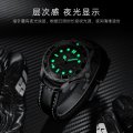 Chenxi mechanical watch for men, fully automatic calendar, luminous, waterproof, genuine leather strap, fashionable, high-end bu
