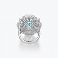 Fashion high-end jewelry 925 silver Paraiba ring