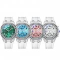 Chenxi multifunctional watch for women, moon phase chronograph, true three-eye ladies watch, waterproof and luminous