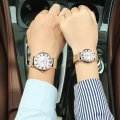 Chenxi stainless steel mesh strap couple watch men and women thin Roman fashion waterproof quartz watch