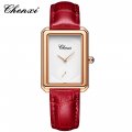 Square watch for women genuine leather belt women's watch thin waterproof watch fashion simple three-pin small square fashion qu