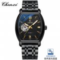 High-end mechanical watch for men, fully automatic, stylish square hollow watch, waterproof mechanical watch for men