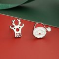 S925 sterling silver needle Christmas series small fresh and sweet temperament earrings