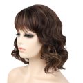 Fashion Women Brown Short Curly Wig