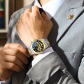 Chenxi men's watch multi-function watch calendar moon phase chronograph men's watch steel belt luminous waterproof