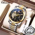 Sun, Moon and Stars Automatic Skeleton Watch Men's Mechanical Watch