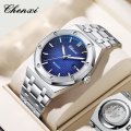 Chenxi light transparent men's fashion watch octagonal luminous waterproof stainless steel trend watch