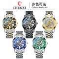 Chenxi hollow mechanical watch men's watch fully automatic watch men's waterproof steel belt luminous mechanical watch