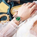 Chenxi new watch for women fashion diamond magnifying glass calendar luminous waterproof steel strap watch