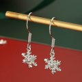 S925 sterling silver needle Christmas series small fresh and sweet temperament earrings