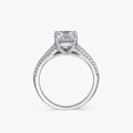 2 carat diamond ring double arm split hollow imitation moissanite open ring