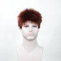 New Men's Short Hair Fluffy Burr Multi-color Chemical Fiber Wig