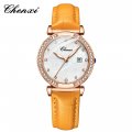 Chenxi new diamond calendar watch for women waterproof quartz watch mother-of-pearl dial watch