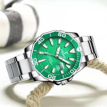 Fashion trend watch stainless steel business quartz watch creative watch for men