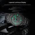 Chenxi watch men's watch sweep seconds through the bottom men's quartz watch fashion luminous calendar
