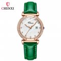 Chenxi new diamond calendar watch for women waterproof quartz watch mother-of-pearl dial watch