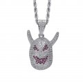 Hip-hop jewelry monster pendant horned devil hiphop rapper personality men's necklace