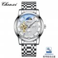 CHENXI watch men's mechanical watch moon phase new style butterfly buckle steel belt fully automatic mechanical watch wholesale 