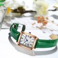 Square Watch Women's Fashion Genuine Leather Waterproof Watch Quartz Watch