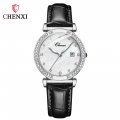 Chenxi new diamond calendar watch for women waterproof quartz watch mother-of-pearl dial watch
