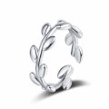New tree bud and leaf ring women's niche design olive branch hand jewelry
