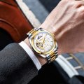 Sun, Moon and Stars Automatic Skeleton Watch Men's Mechanical Watch