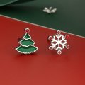 S925 sterling silver needle Christmas series small fresh and sweet temperament earrings