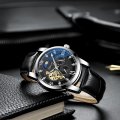 CHENXI Business Hollow Mechanical Watch Men's Moon Phase Belt Waterproof Luminous Fully Automatic Mechanical Watch Wholesale