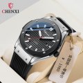 Chenxi new trend fashion men's watch calendar waterproof rivet silicone strap manufacturer quartz watch