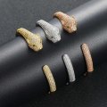 Hip-hop new leopard bracelet copper inlaid zircon men's and women's hip-hop leopard head bracelet high-end