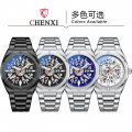 Chenxi new hollow bottom automatic mechanical watch men's luminous waterproof men's watch