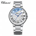 Chenxi Roman Couple Calendar Blue Pink White Steel Waterproof Luminous Classic Spherical Quartz Watch