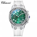 Chenxi multifunctional watch for women, moon phase chronograph, true three-eye ladies watch, waterproof and luminous